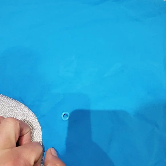 Teddy Fresh Colorblock Pullover Windbreaker Jacket Size S Anorak Hooded 1/2 Zip - Picture 11 of 13